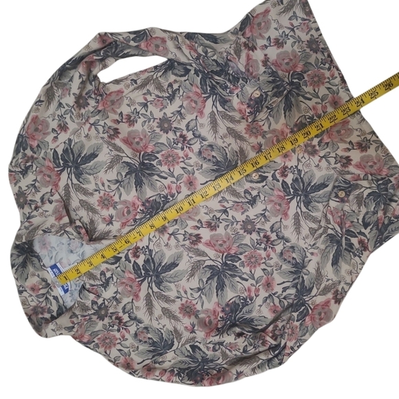 Pendleton Vintage Floral Button-Up Collared Dress Shirt Blouse Size 6 - Picture 7 of 9